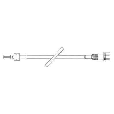 IV Catheter Extension Set 7" Male Luer Lock Adapter Primary Infusion Spike Ea, 50 EA/CA